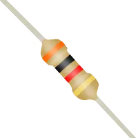 RESISTOR 3K 1/4 5% FIO