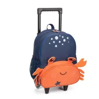 Mochila Escolar baby  Animais Bichinhos 3d Rodinha E Alça - Foto 5