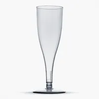 Taça Espumante Descartável Cristal 140ml  c/5 unid.
