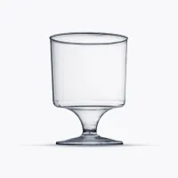  Taça Vinho Cristal 150ml c/ tampa Pacote c/5