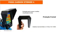 Proteção Frontal P/ Sonar Garmin  Striker 4 e Vivid