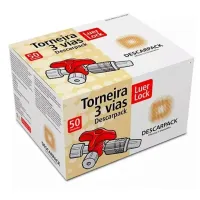 Torneirinha 3 Vias Luer Lock DESCARPACK - Foto 2
