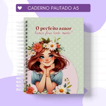 Caderno Pautado A5 – O Perfeito Amor - Luminous