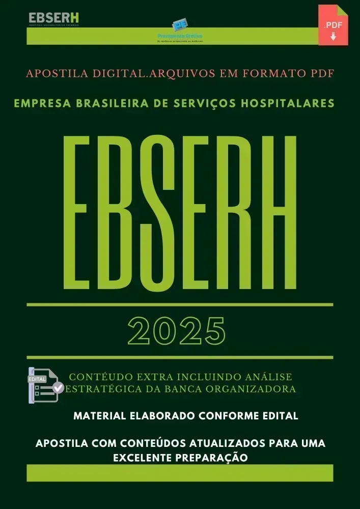 Apostila EBSERH Nacional 2025 Fisioterapia Imagem