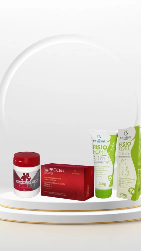 Combo Oferta Evolution Shape  + Herbocell + Fisio  Fort Imagem