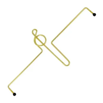 PRENDEDOR DE PARTITURA PAGANINI CLAVE DE SOL DOURADO