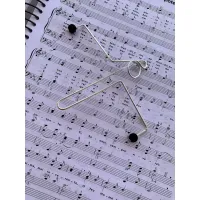 PRENDEDOR DE PARTITURA PAGANINI CLAVE DE SOL CROMADO - Foto 2