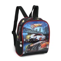 Kit completo Mochila de Rodinhas Lancheira Estojo Crazy car- Nova Rio - Foto 6