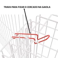 Kit Cercado E Gaiola Para Porquinho Da Índia Com Fixação - Gaiolas Quatiguá - Foto 3