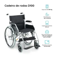 CADEIRA DE RODAS  D100 - Foto 5