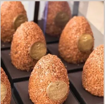 Mini Bolo 13,0 x 13,0 x 18,0  - C/ Berço P/ Ovo de  350 ou 500 grs - Tampa Transp. e Fundo Cartonagem 