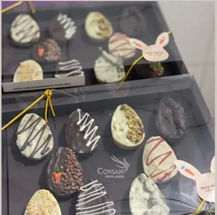 Cx. Dobradura p/ 10 Ovos de Colher 30 g.