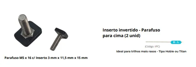 Inserto Invertido para instalação de acessórios em Caiaques (Hobie e Titan) Imagem