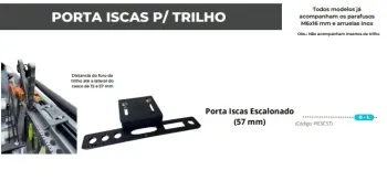 Porta Iscas Plano (57 mm) OCTUS CLUB
