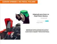 Adaptador para Sonar GARMIN em Pedal Polaris PDL