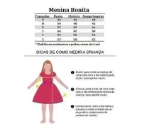 Vestido Festa Branco Mod.9 Menina Bonita P M G Bebê - Foto 4