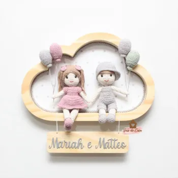 Gêmeos - Casal - Nuvem G - Porta Maternidade