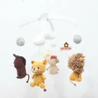 Móbile Rei Leão  - Simba, Mufasa, Timão e Pumba + Nuvens - Foto 2