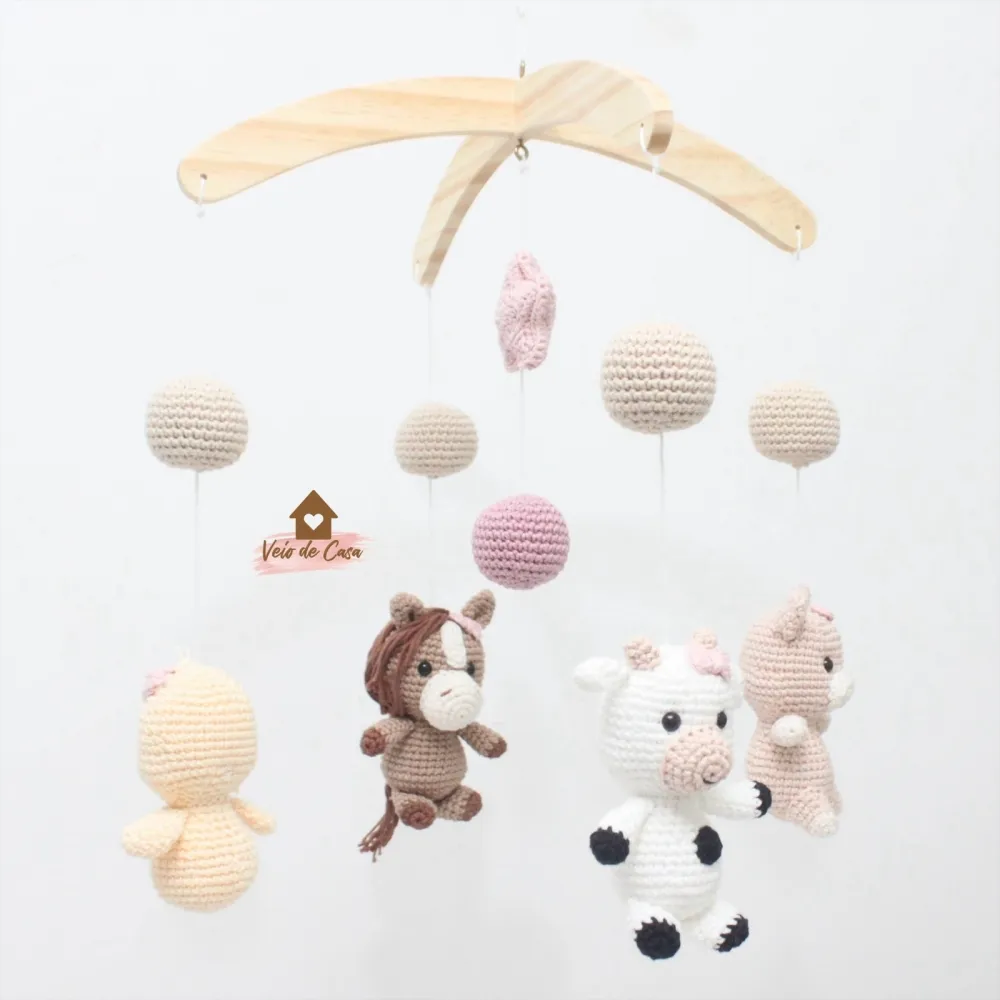 Móbile Fazendinha  - Estrela + Bolinhas Imagem