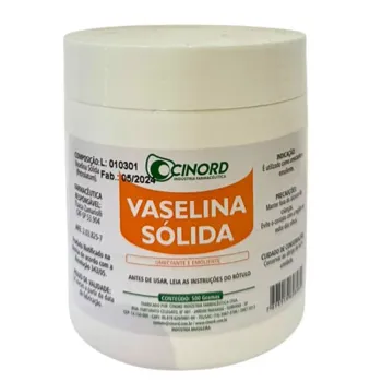 Vaselina Sólida Cinord 500g Pote Hidratante e Emoliente