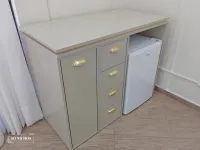 Aparador Frigobar Titânio 