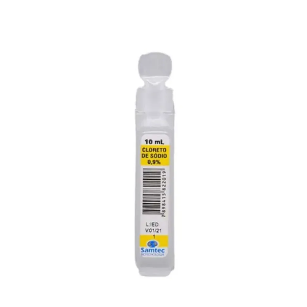 Soro Fisiológico 0,9% 10 ml SAMTEC
