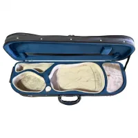 ESTOJO CASE VIOLINO MEIA LUA AZUL&CREME D'TARCIZ - Foto 5