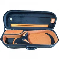 ESTOJO CASE VIOLA DE ARCO MEIA LUA PRETO&MARROM  D'TARCIZ  - Foto 2