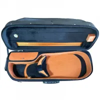 ESTOJO CASE VIOLA DE ARCO MEIA LUA PRETO&MARROM  D'TARCIZ  - Foto 8