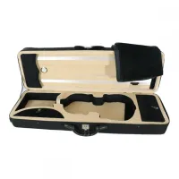 ESTOJO CASE VIOLINO RETANGULAR TÉRMICO BEGE&PRETO - Foto 2