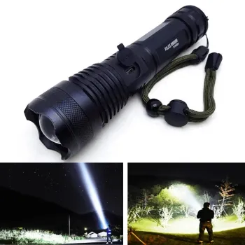 LANTERNA TÁTICA LED CREE XML T9 RECARREGÁVEL DY8324 - Foto 2