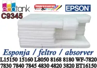 Almofada esponja absorver p/ Epson L8180 L15150 L1516 L15160 Wf-7820 C9345