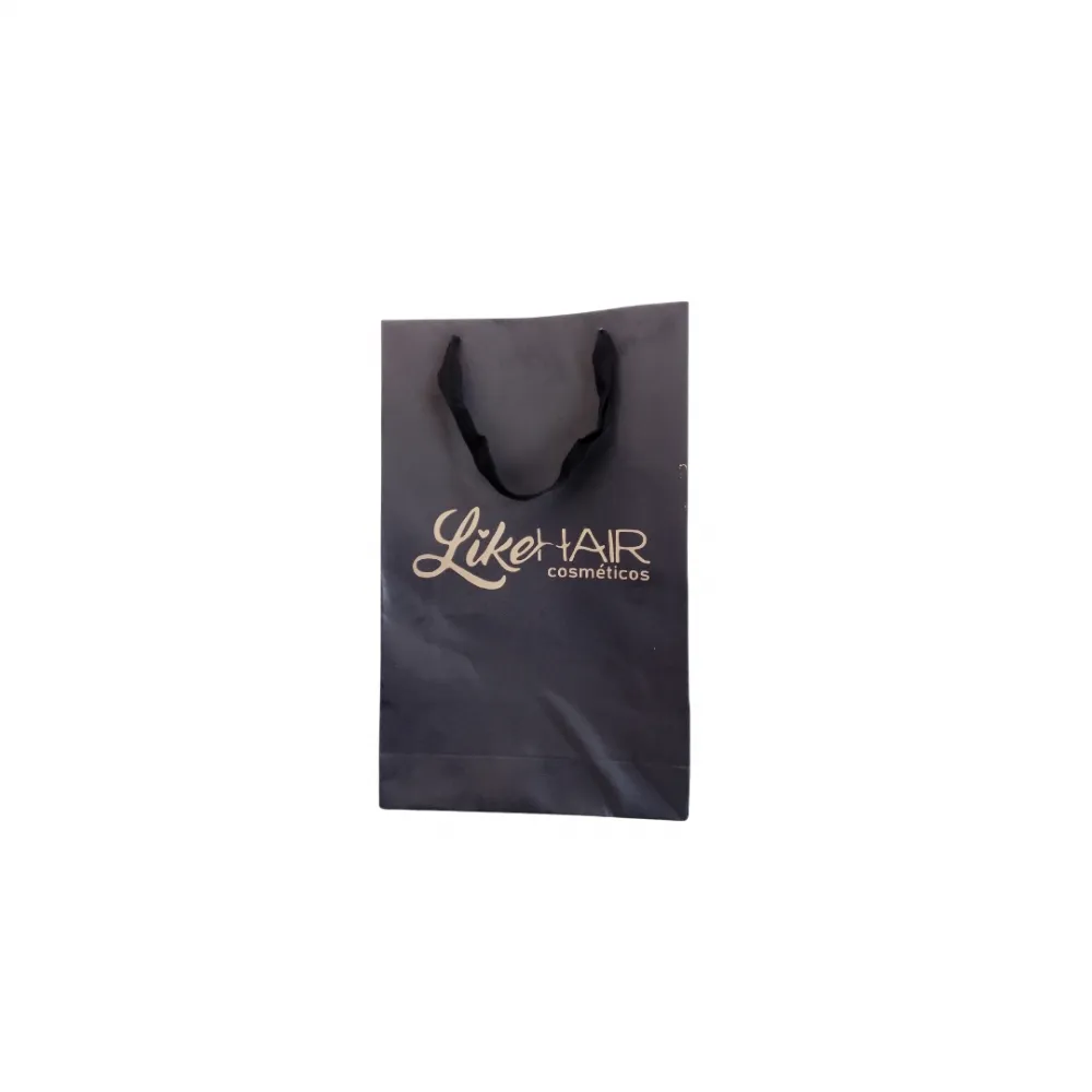 SACOLA DE PAPEL PERSONALIZADA LIKE HAIR COSMETICOS Imagem