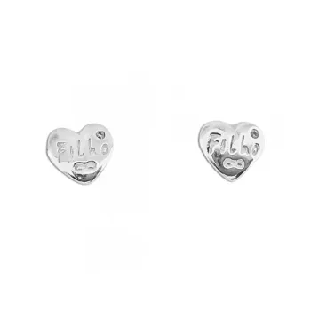 Brinco prata 925 - Coração - BC1390