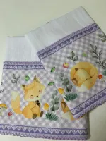   DUPLINHA BOCA+OMBRO C/BARRADO/Picueta -raposa fundo lilas - Foto 2