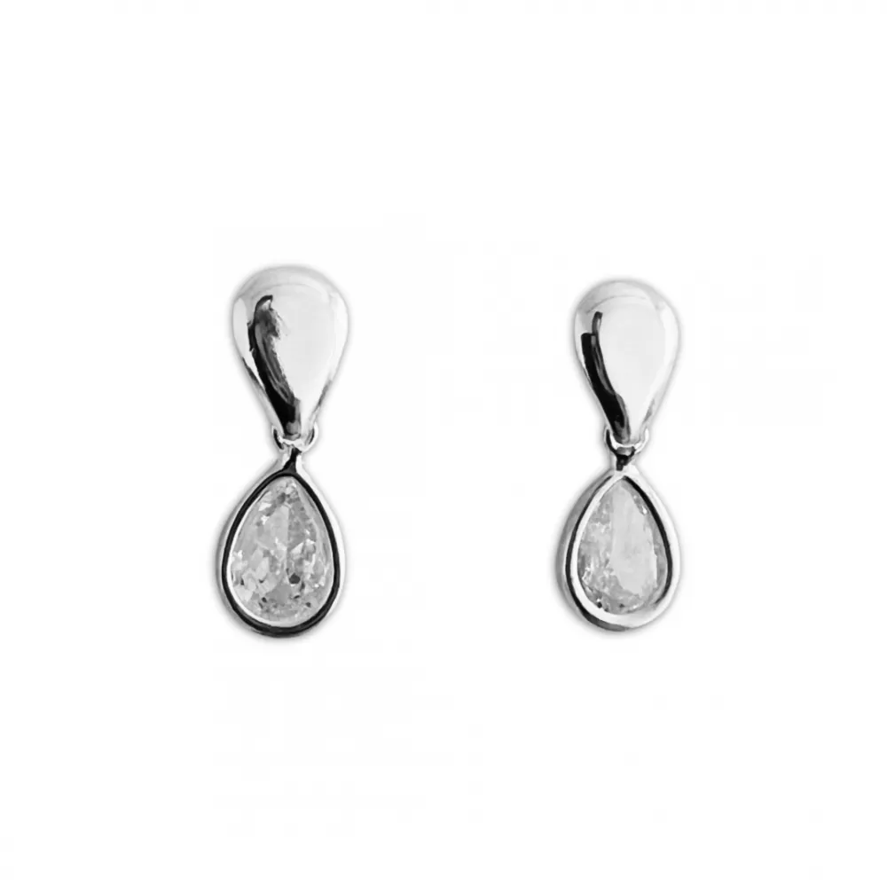Par de brinco de prata 925 -GOTA - BF322