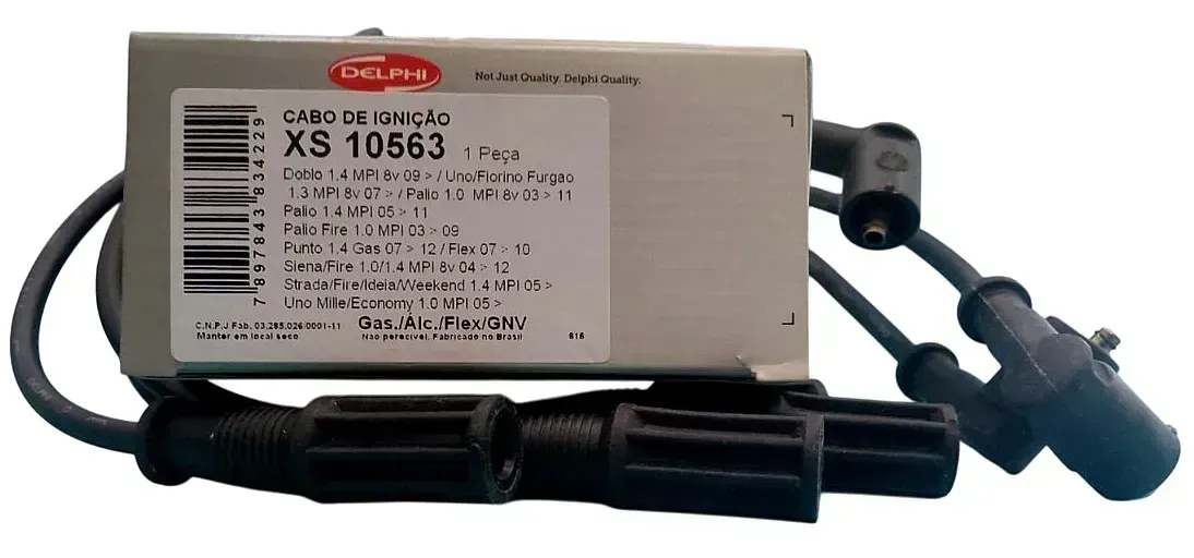 Cabo de Ignição DELPHI Fiat Punto 1.4 8V Fire todos 2007 2008 2009 2010 2011  XS10563
