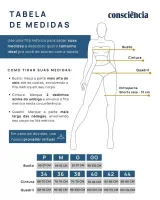 Saia Shorts Jeans Consciência Feminina Azul Escuro - Foto 5