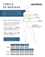 Shorts Jeans Meia Coxa Consciência Feminino Branco - Foto 5