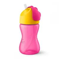 Copo Com Canudo Infantil Philips Avent My Bendy  300ml - Foto 5