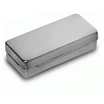 Estojo para Esterilização Inox Liso 18x8x5cm Econox - Fami