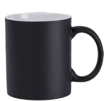 CANECA MÁGICA PRETA FOSCA (SUblimação)