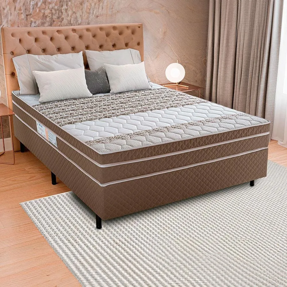  Cama Box Casal Molas Ensacadas Casal 1.38  alto nível  60 cm Promoção
