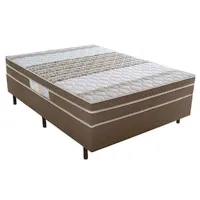  Cama Box Casal Molas Ensacadas Casal 1.38  alto nível  60 cm Promoção - Foto 2