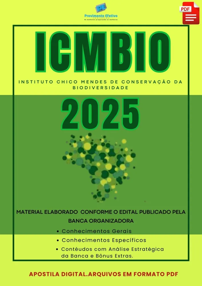 Apostila ICMBIO 2025 Analista Administrativo Imagem