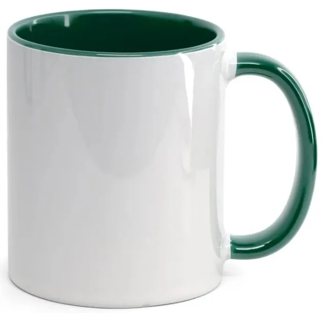 CANECA  BRANCA ALÇA E INTERIOR VERDE (Sem caixinha) Imagem