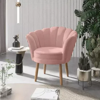 Poltrona Cadeira Decorativa Para Salão Lash Design Balaqui