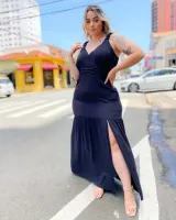 Vestido Longo Pra D'ela Preto - Foto 3