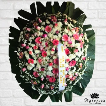 Coroa de condolência redonda luxo  - Foto 2