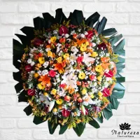 Coroa de Condolência Redonda Luxo  - Foto 3